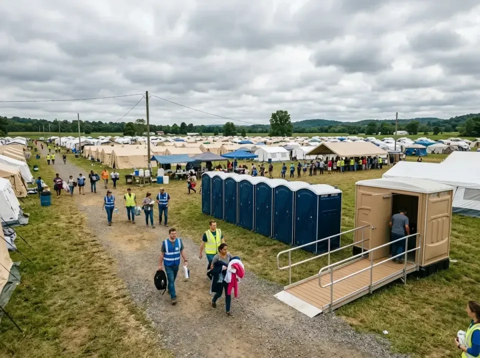 disaster-relief-camp-restrooms-010 — frequently asked questions, Dumpster & Portable Bathrooms Rental in Shannondale, WV
